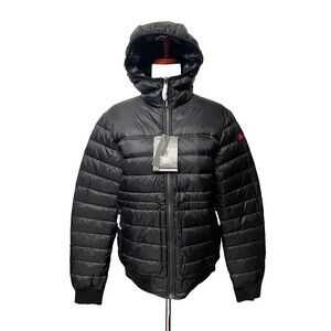 NWT PAJAR Maxwell Men's S Down Puffer Coat Black Reversible Camo Hooded Winter